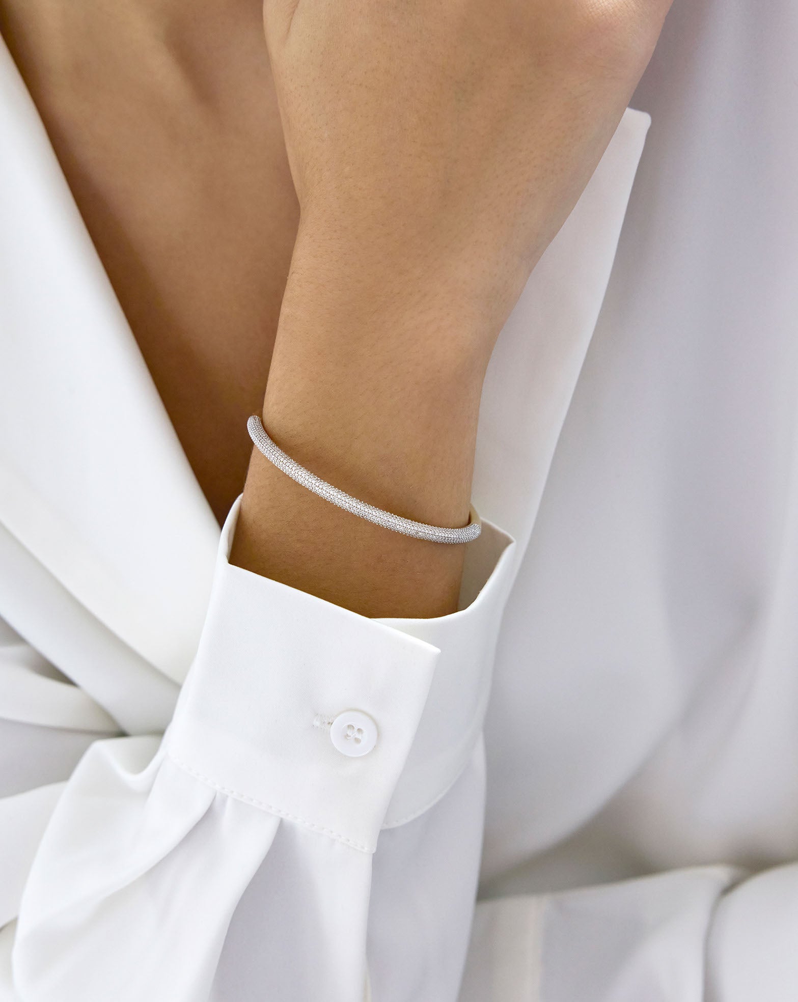 Bold Diamond Cuff — view 6
