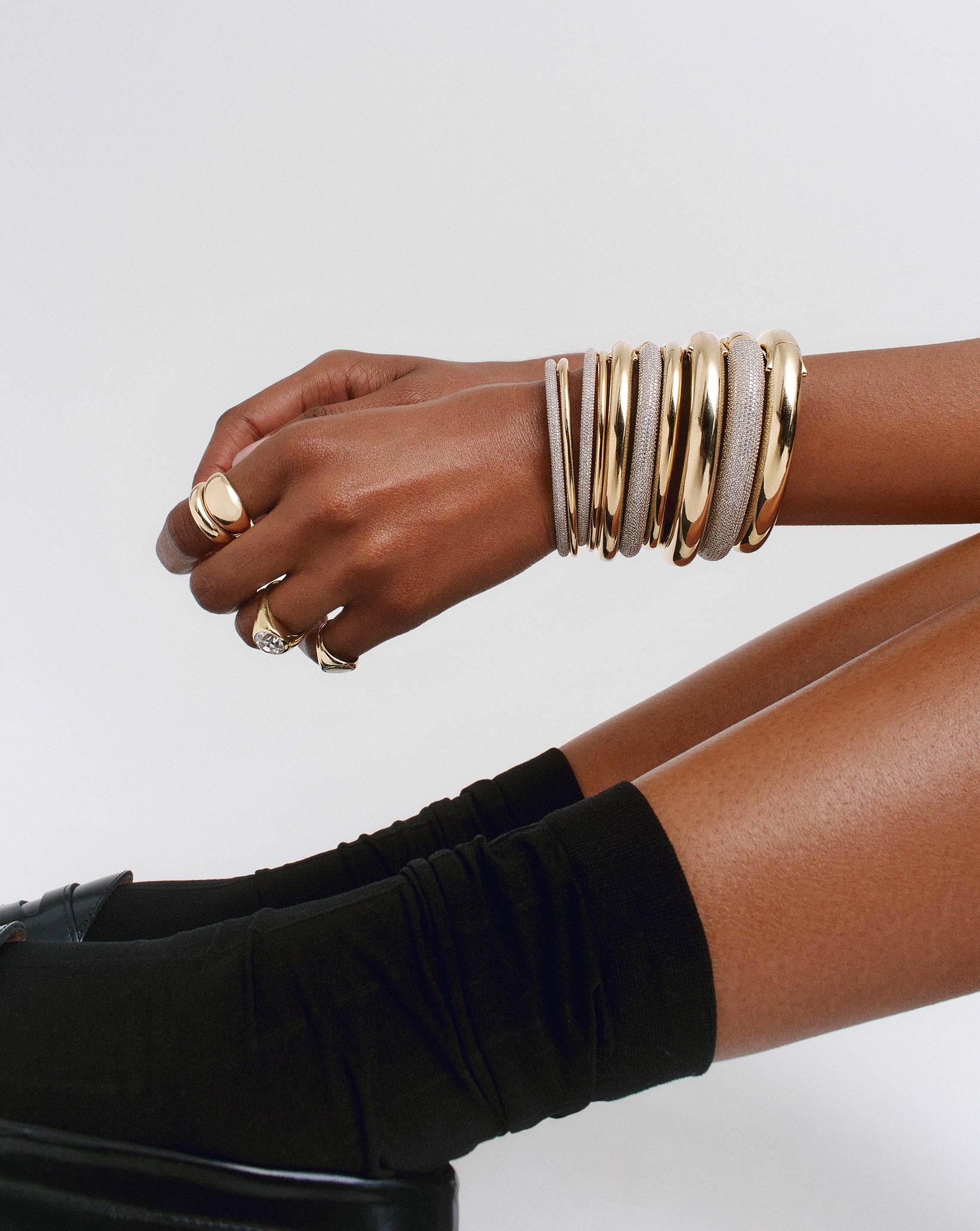 Bold Diamond Cuff — view 7