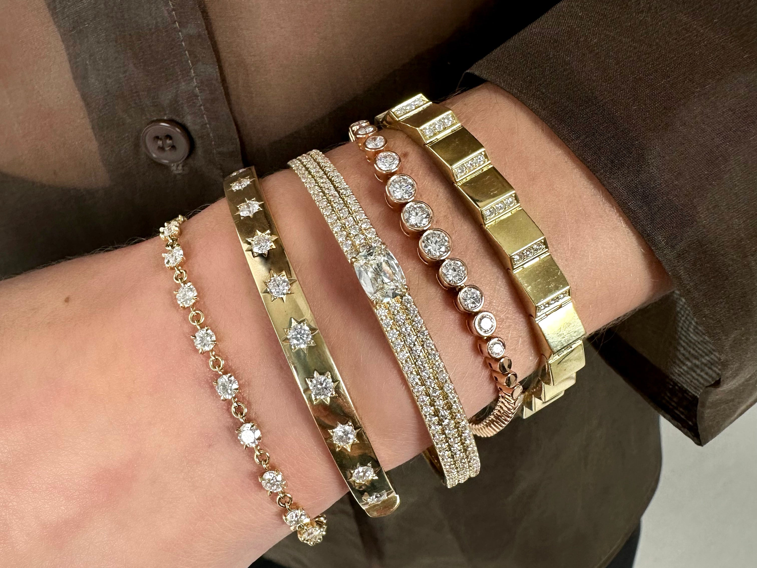 Classic Diamond Cuff — view 4