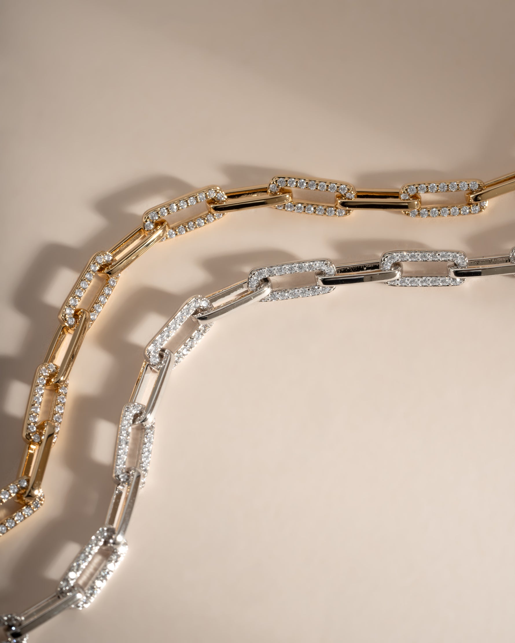 Fine Diamond Chain Bracelet — view 3