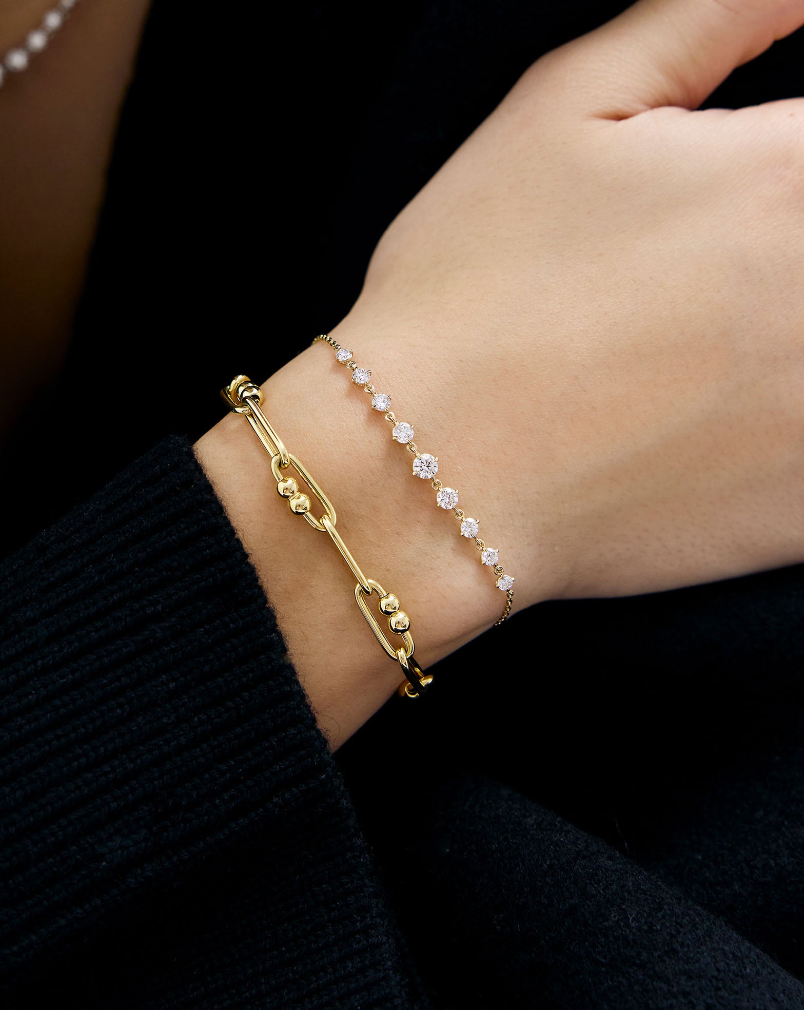 Modern Chain Bracelet — view 3