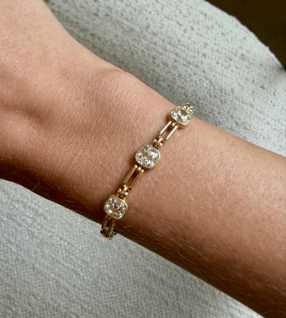 Adjustable Diamond Chain Bracelet — view 2