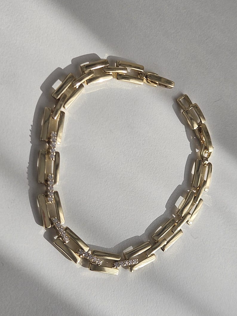 Angular Diamond Bracelet — view 2