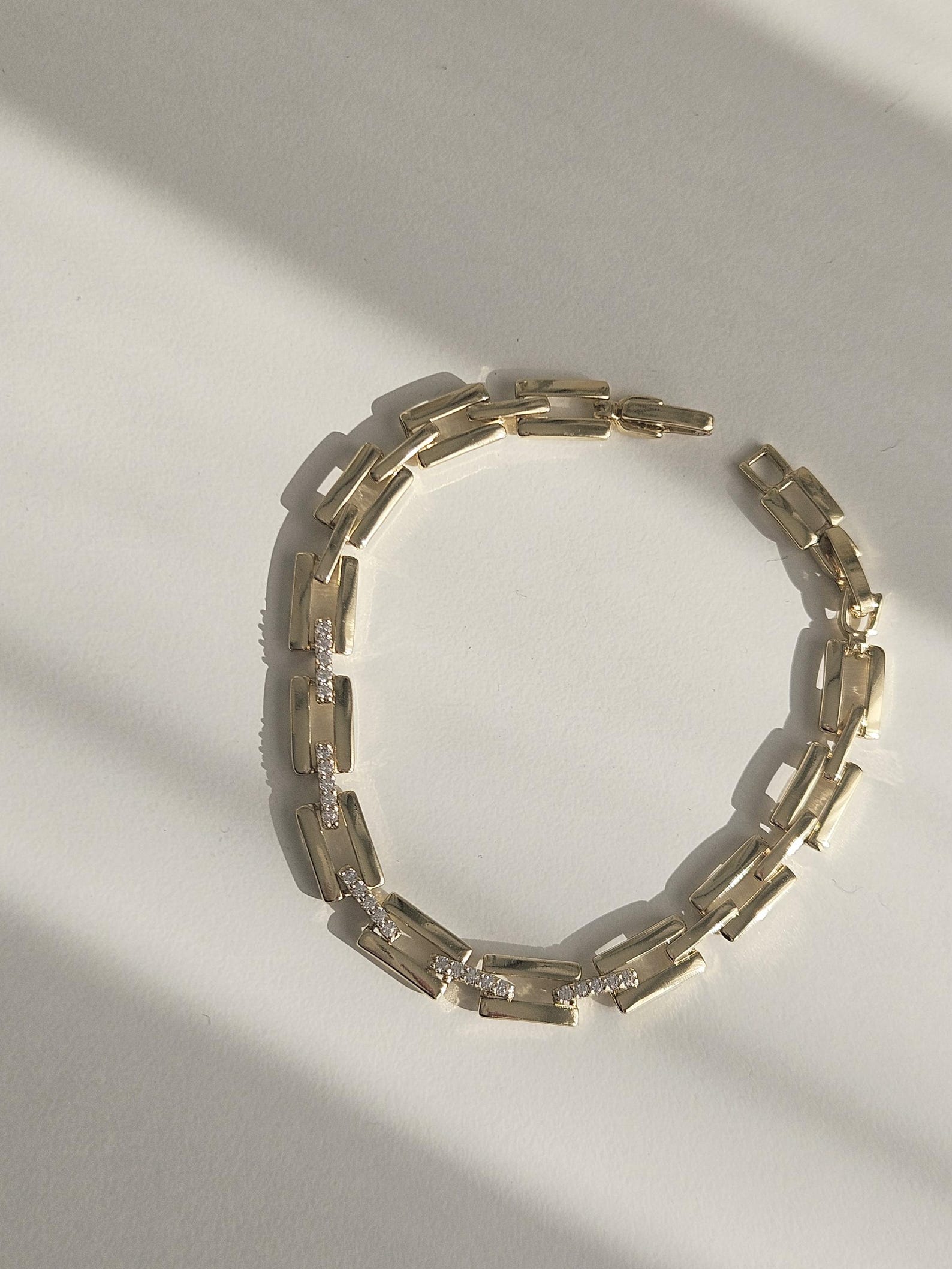 Angular Diamond Bracelet — view 7