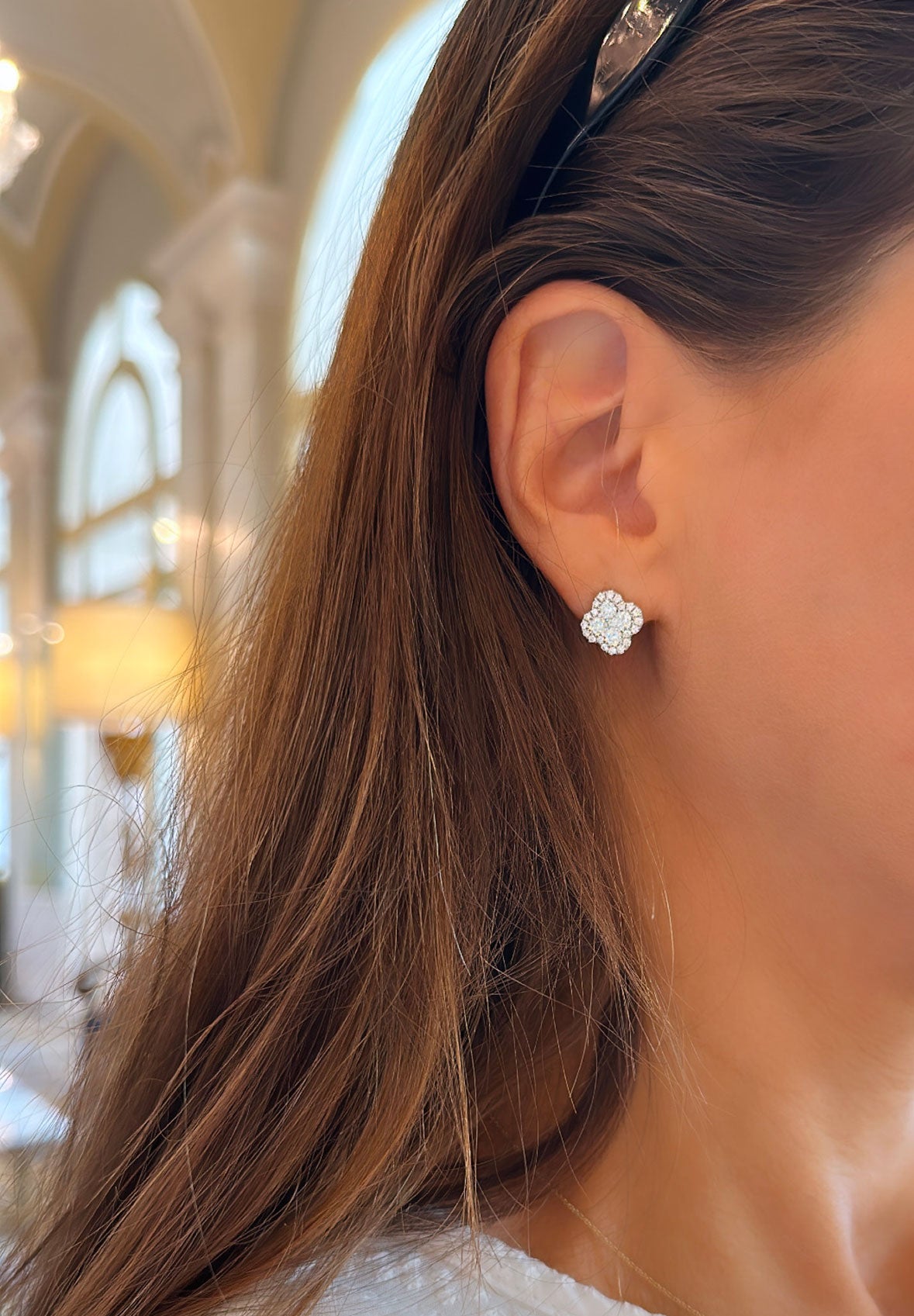 Twist Diamond Stud — view 5