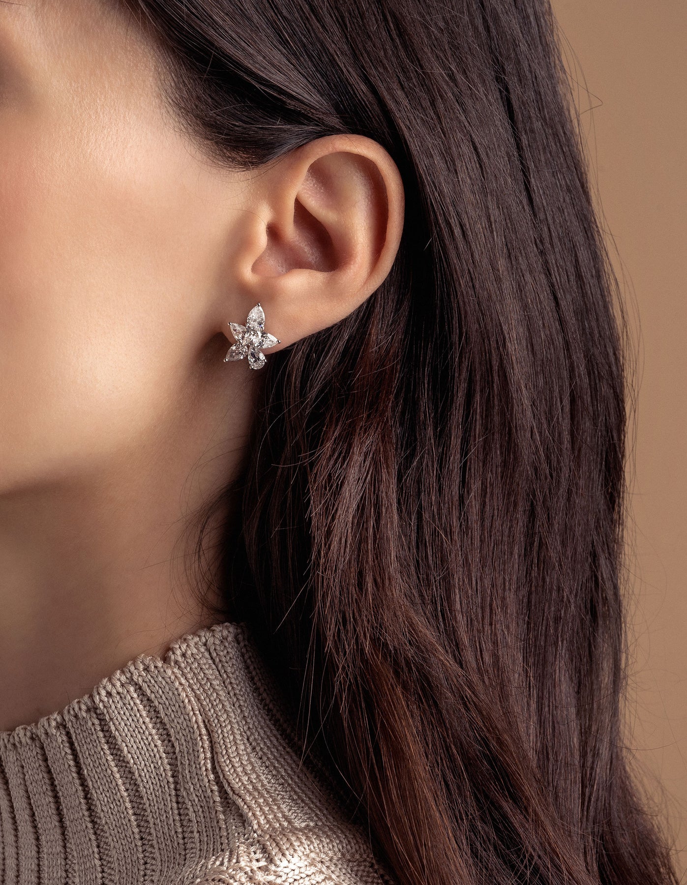 Dainty Diamond Stud — view 2