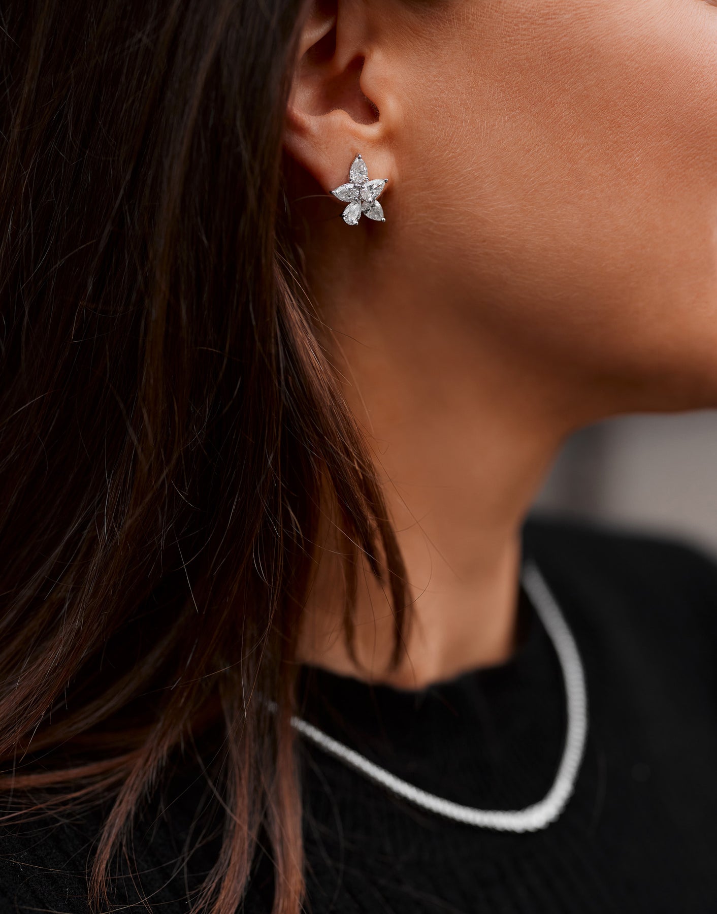 Dainty Diamond Stud — view 3