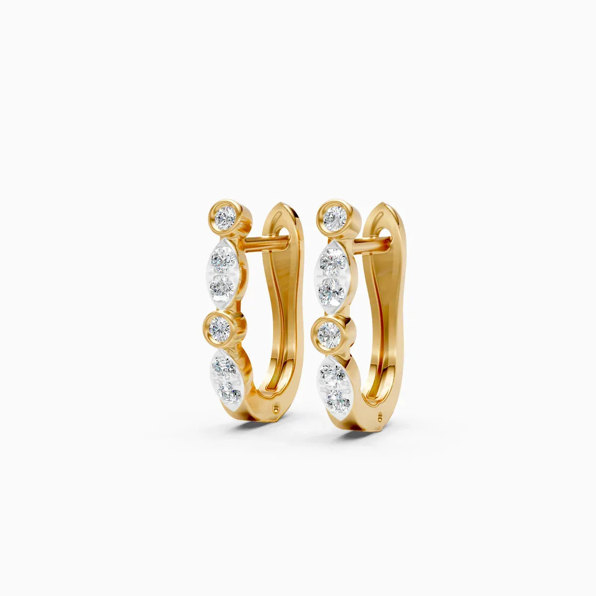 Classic Diamond Hoop
