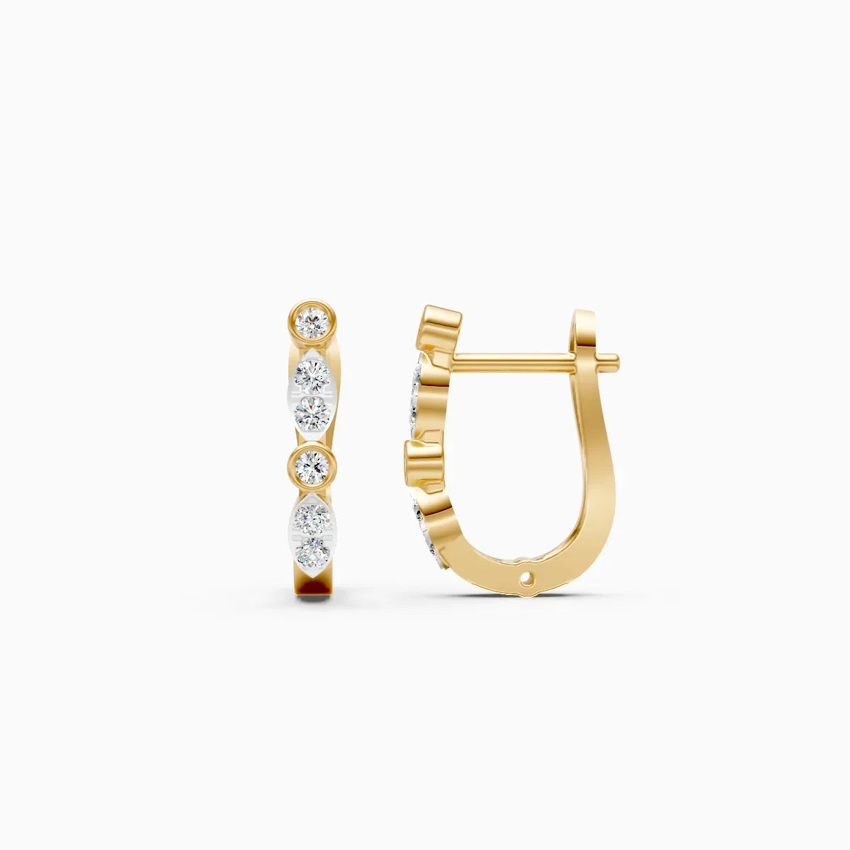Classic Diamond Hoop — view 3