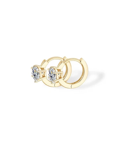 Bold Diamond Hoop