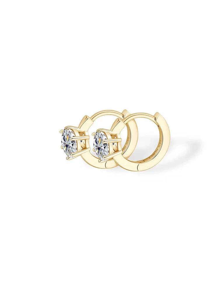 Bold Diamond Hoop — view 6