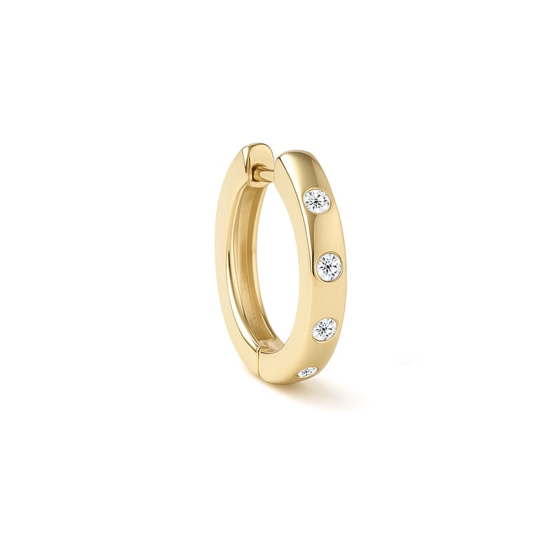 Twisted Diamond Hoop — view 2