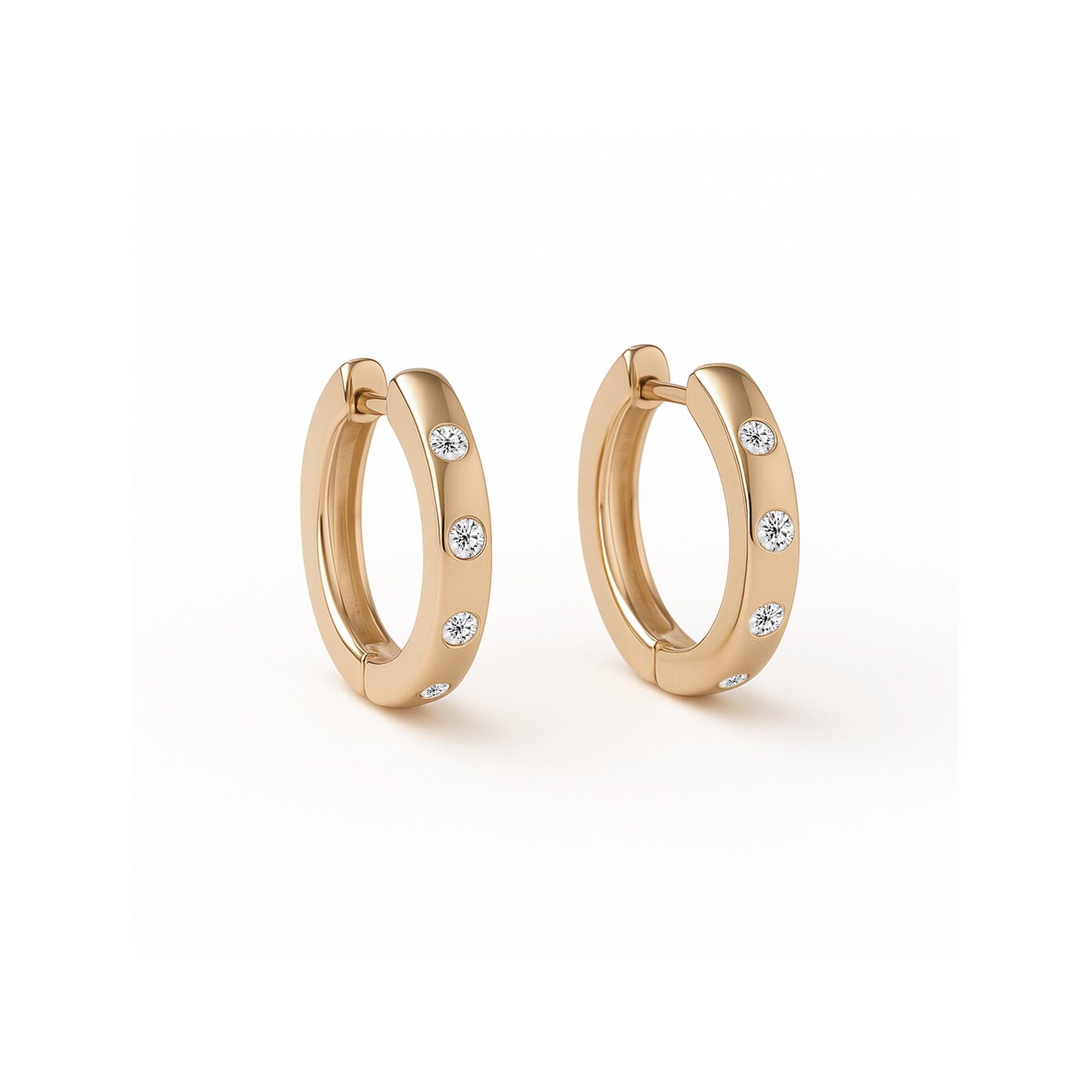 Twisted Diamond Hoop — view 3
