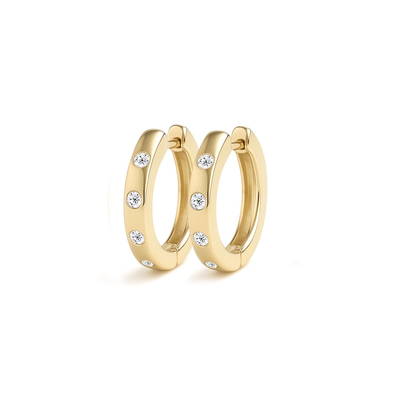 Twisted Diamond Hoop — view 4