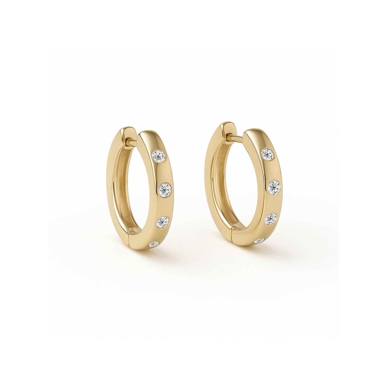 Twisted Diamond Hoop — view 6