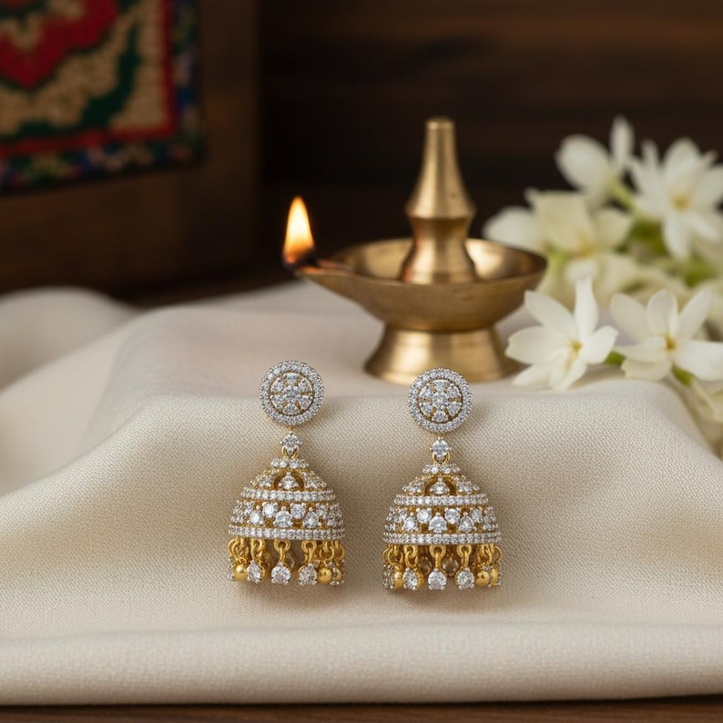 Luxury Diamond Jhumka