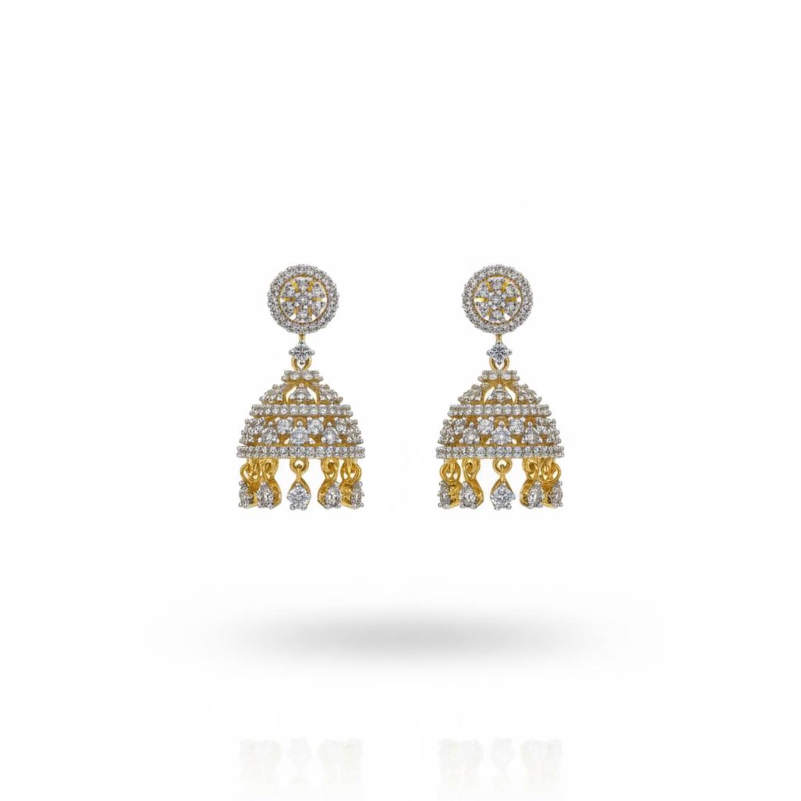 Luxury Diamond Jhumka — view 3