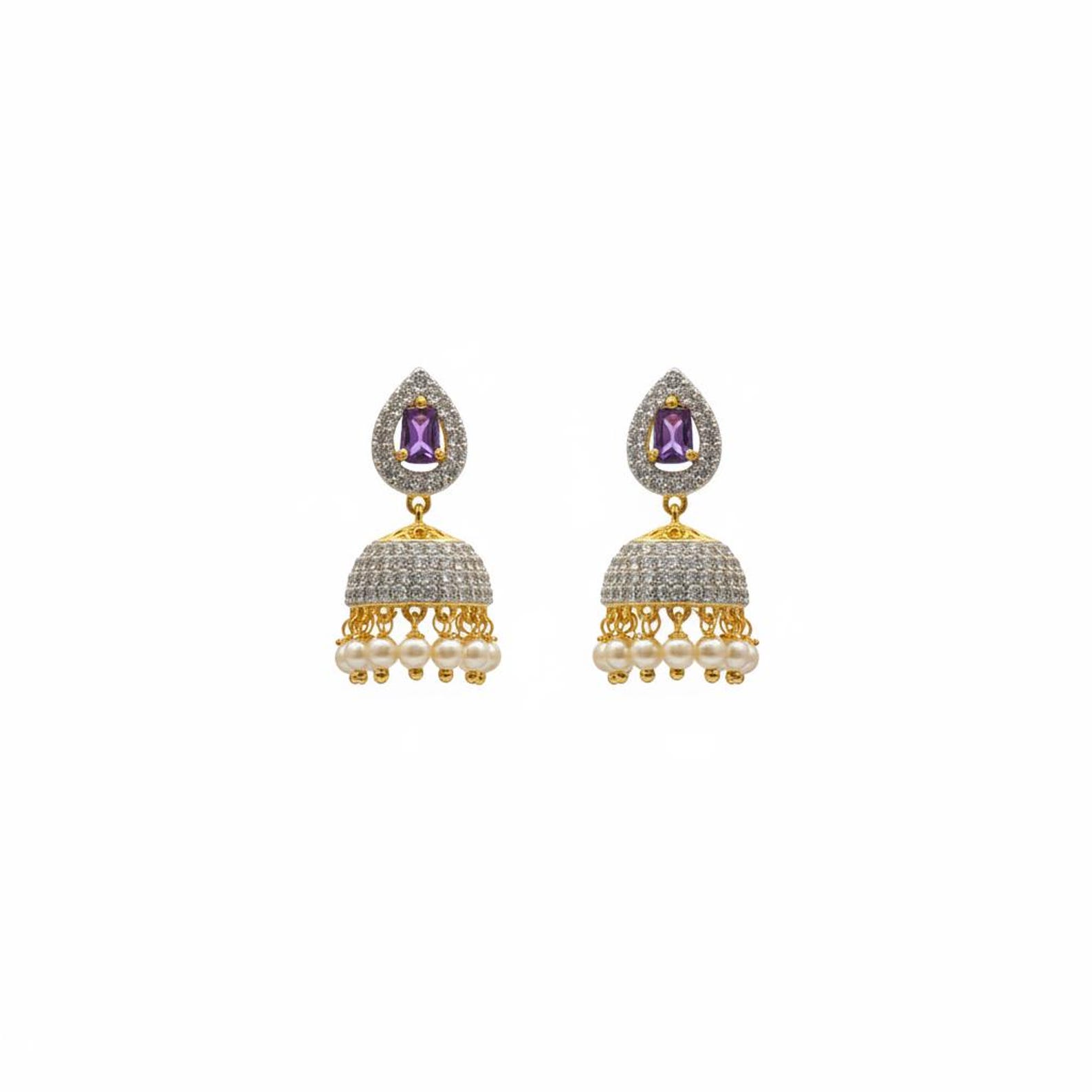 Classic Diamond Jhumka — view 4