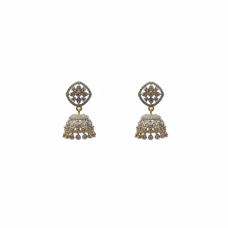 Bridal Diamond Jhumka — view 3