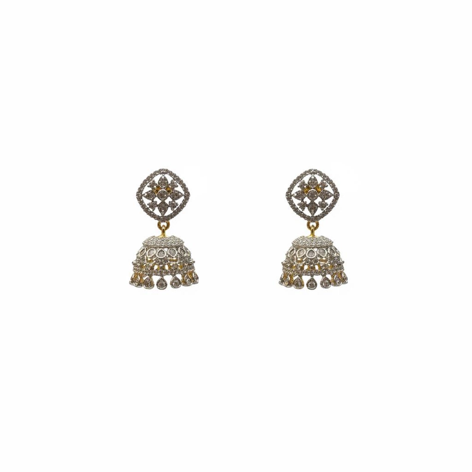 Bridal Diamond Jhumka — view 4
