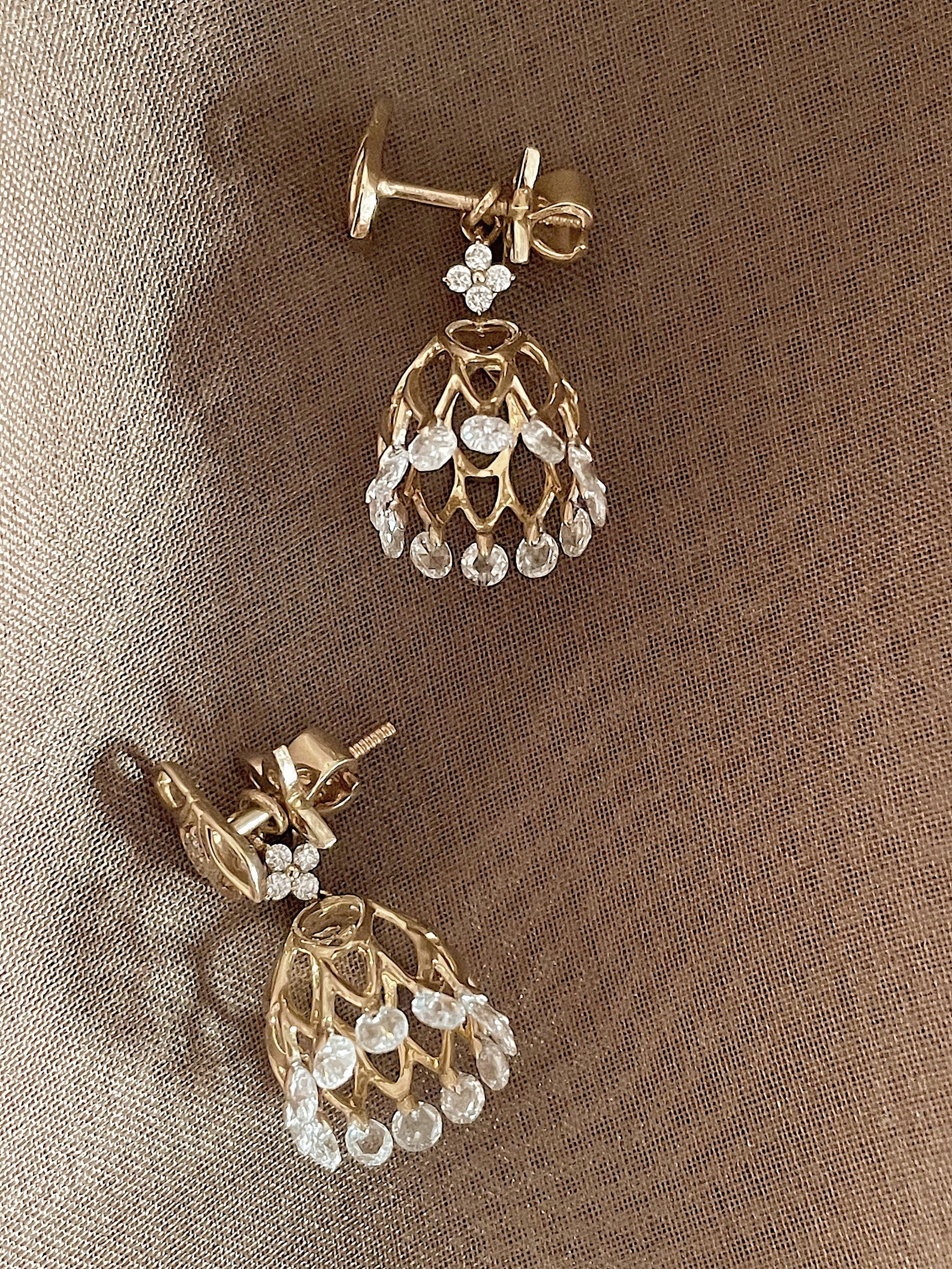Antique Diamond Jhumka — view 2
