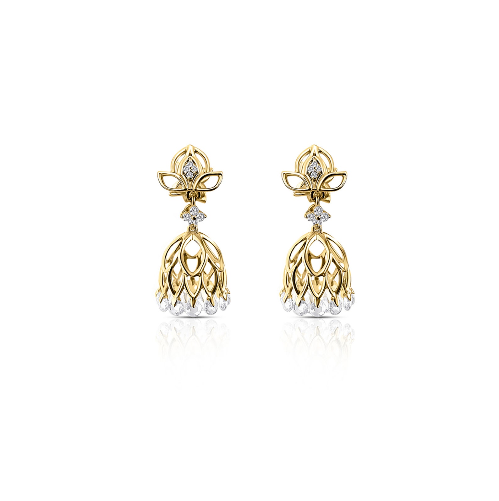 Antique Diamond Jhumka — view 4