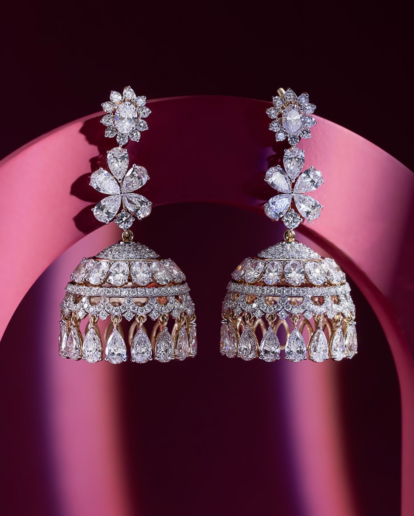 Festive Diamond Jhumka