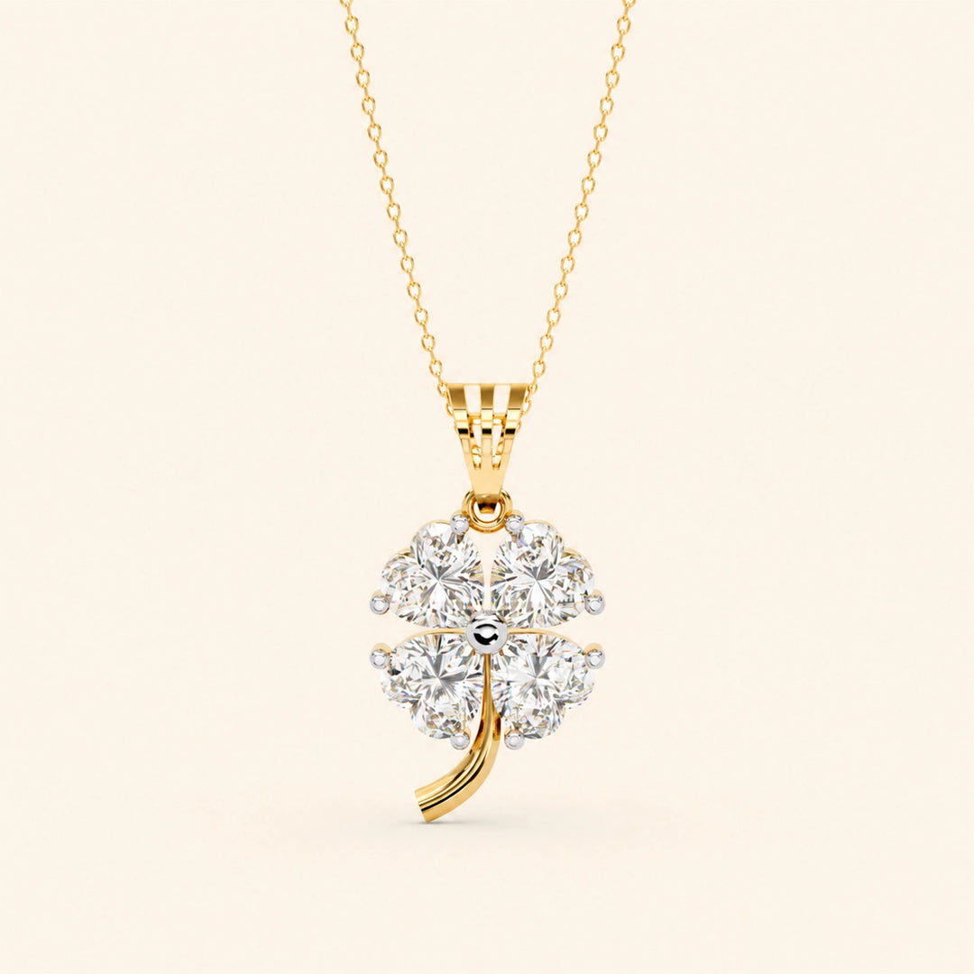 Radiant Solitaire Pendant — view 2