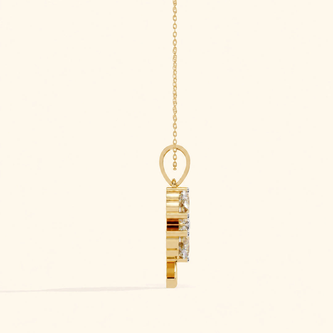 Radiant Solitaire Pendant — view 4
