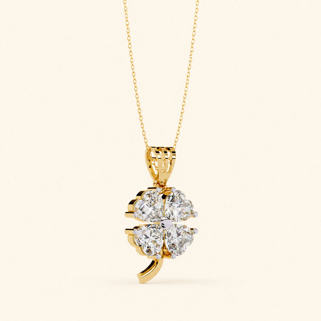 Radiant Solitaire Pendant — view 5