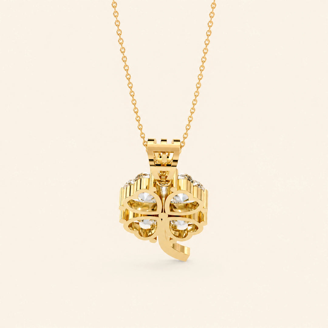 Radiant Solitaire Pendant — view 6