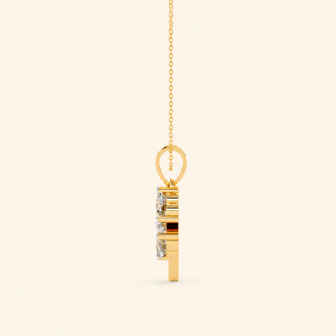 Radiant Solitaire Pendant — view 7
