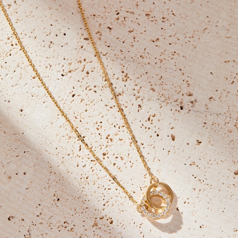 Delicate Solitaire Pendant — view 6