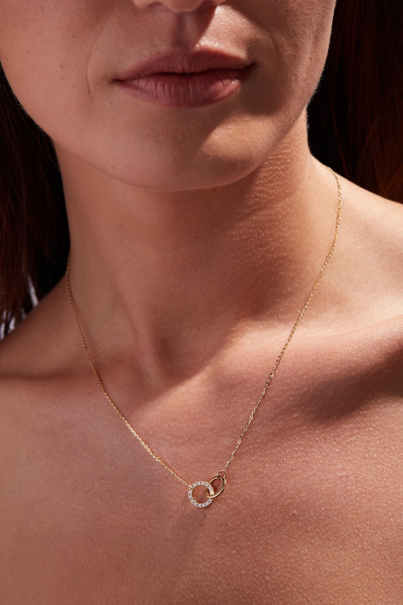 Delicate Solitaire Pendant — view 7