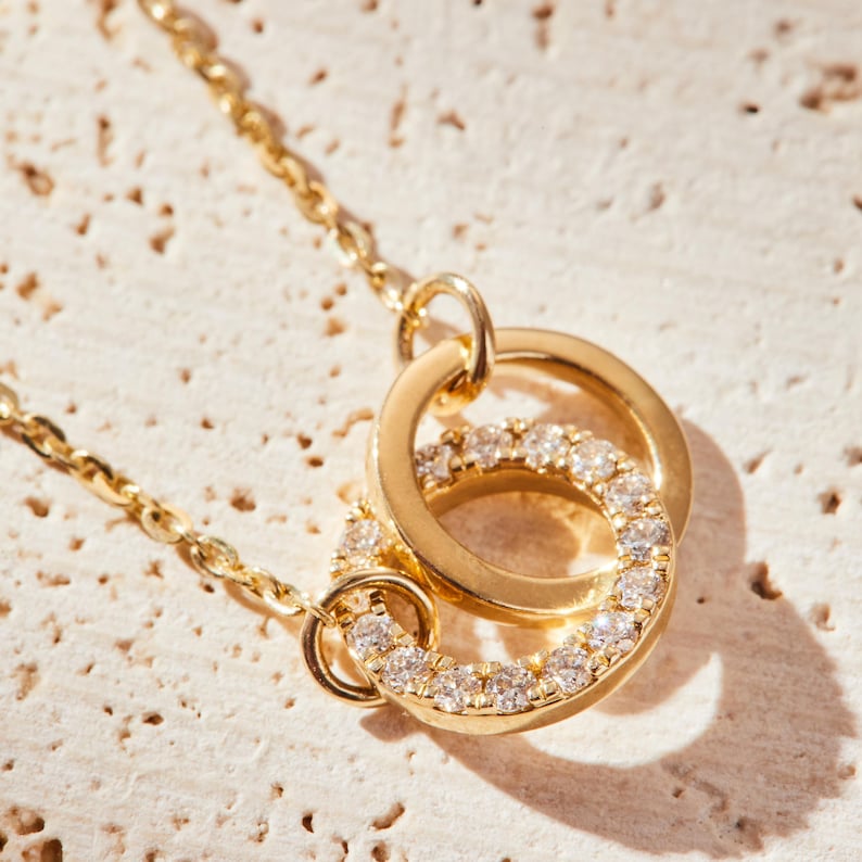Delicate Solitaire Pendant — view 2