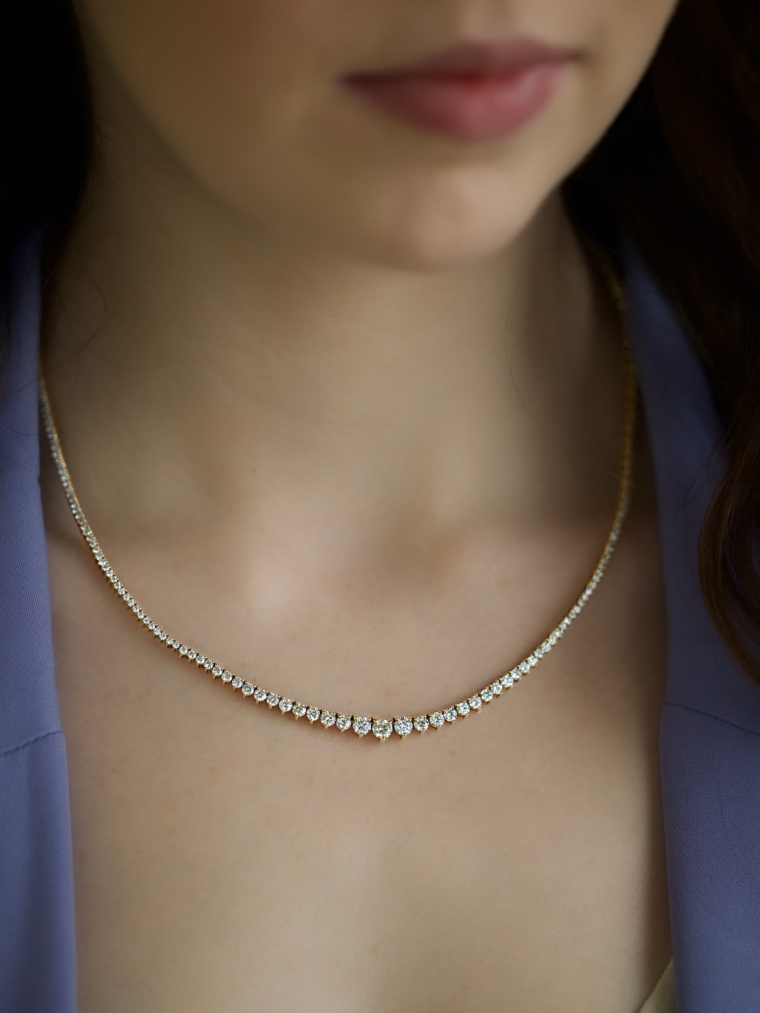 Classic Tennis Necklace — view 2