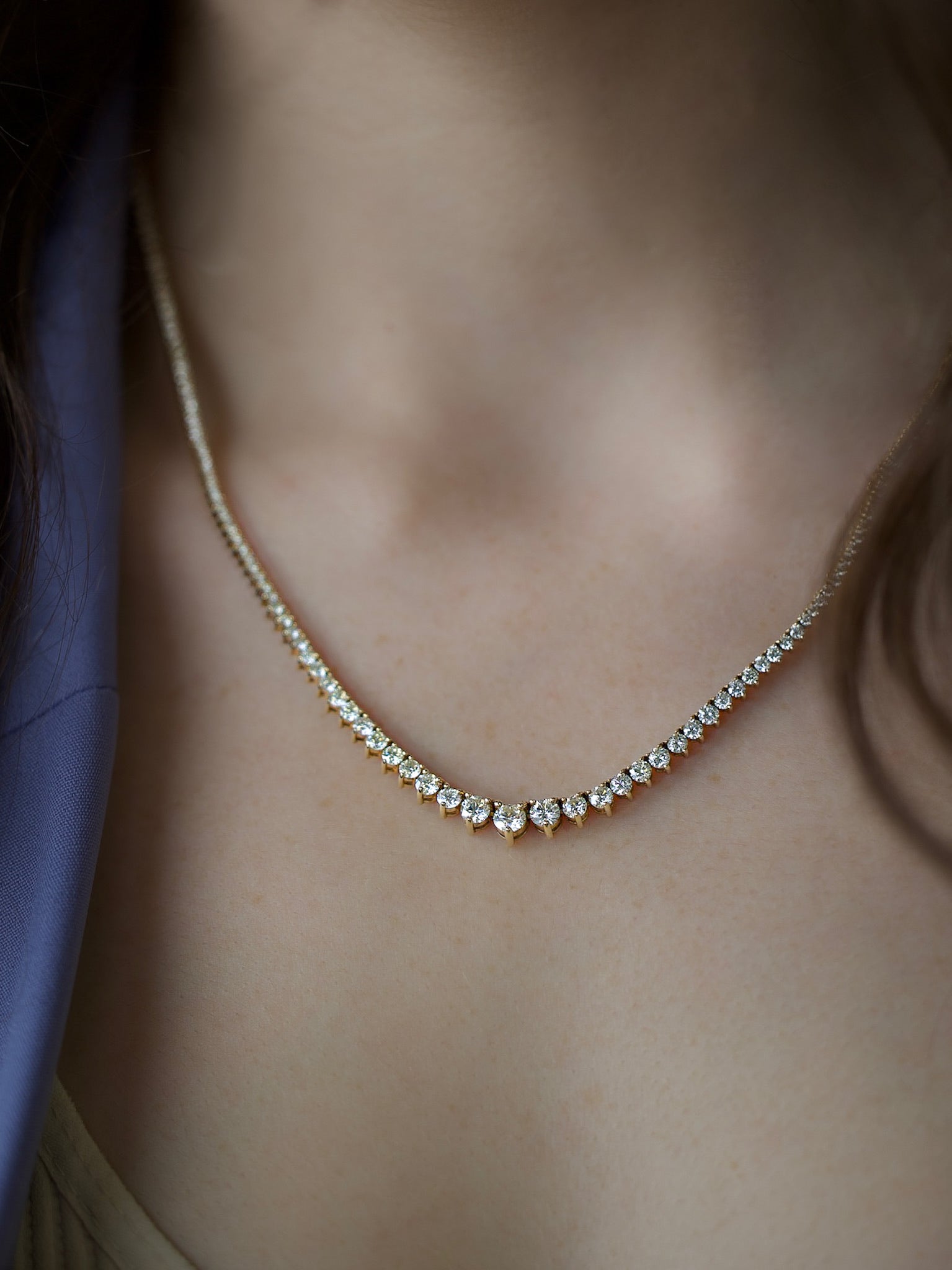 Classic Tennis Necklace — view 7