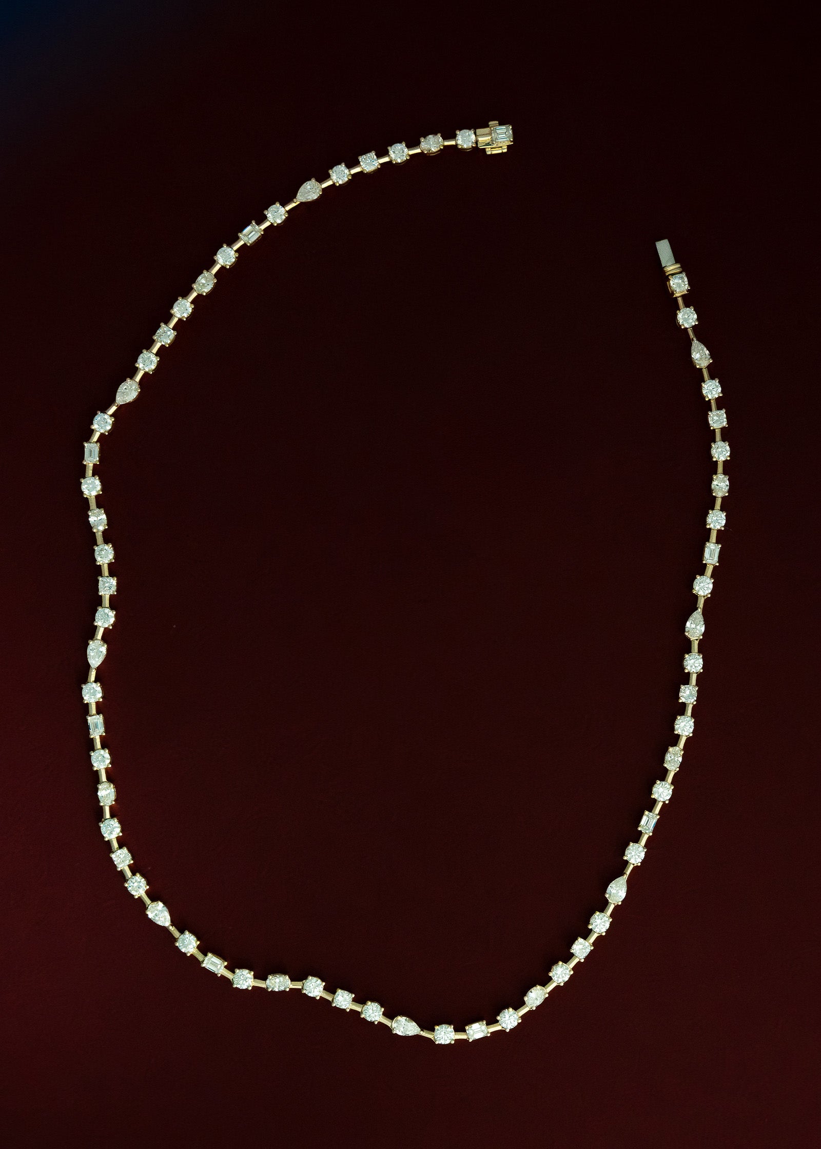 Diamond Line Necklace — view 2