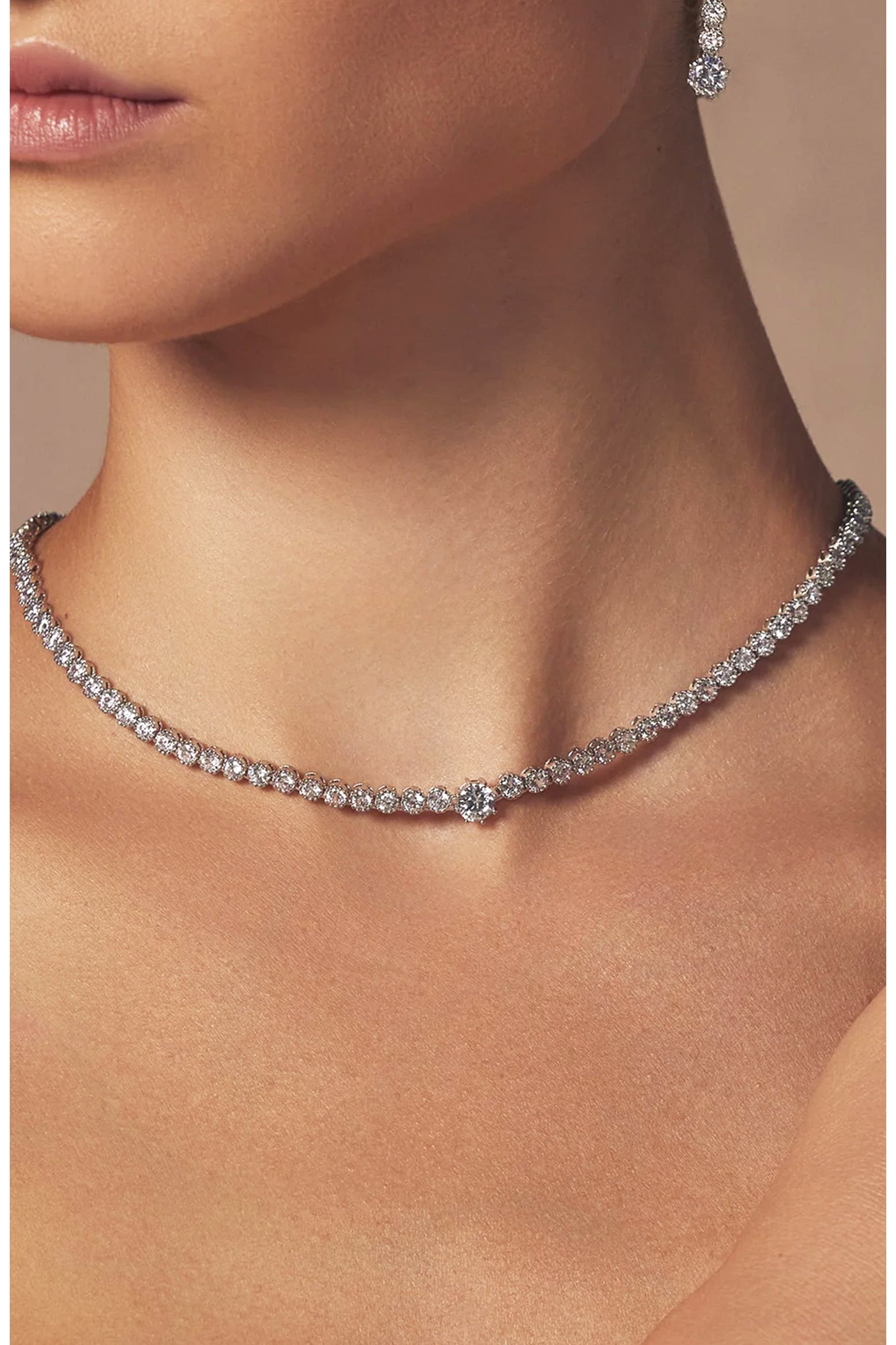 Fine Diamond Necklace — view 3