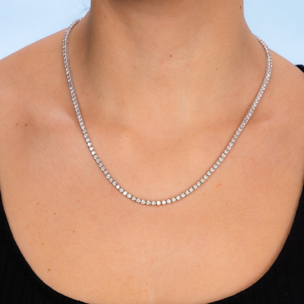Bridal Tennis Necklace — view 3