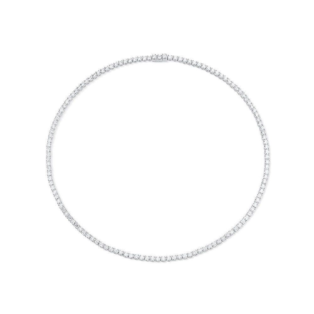 Bridal Tennis Necklace — view 4