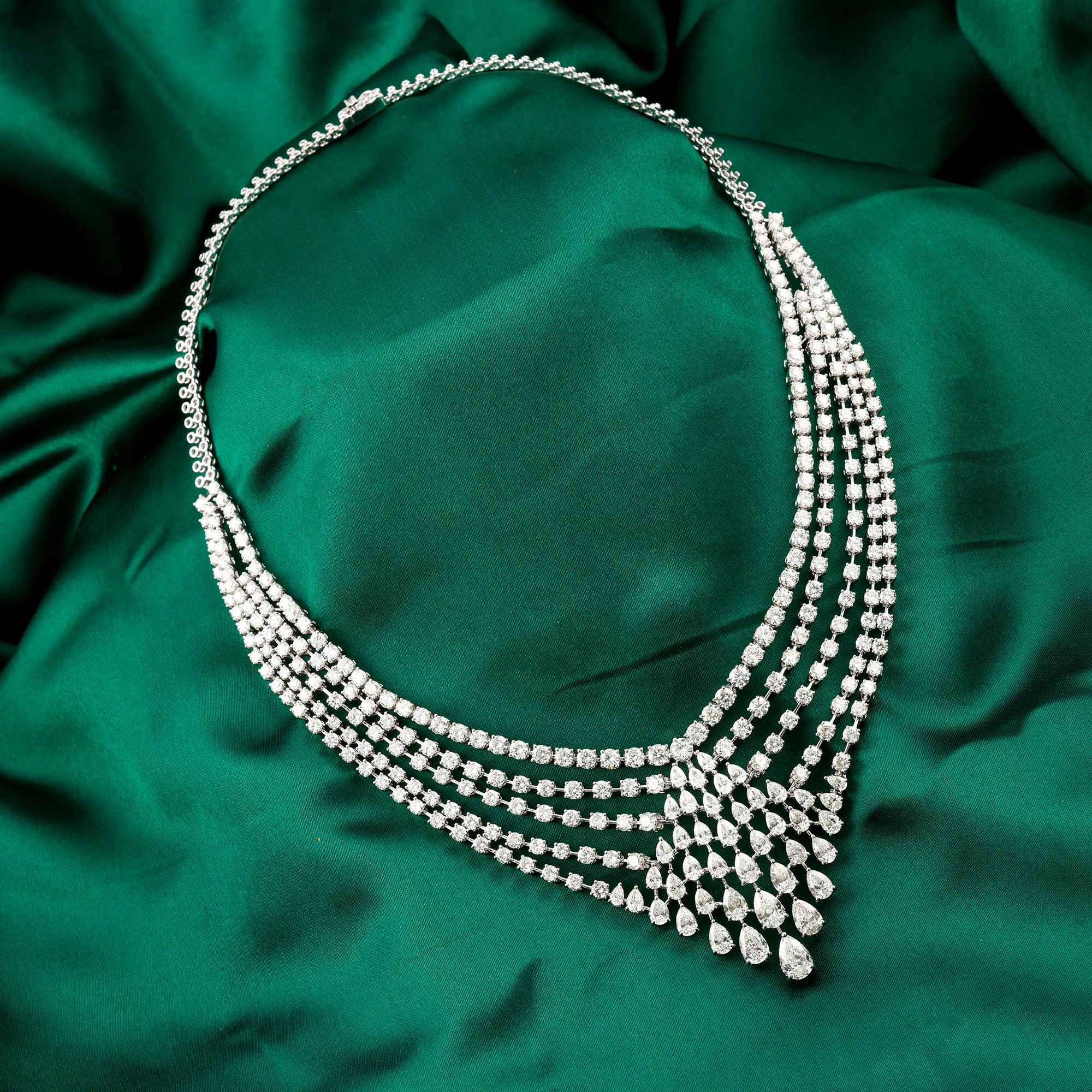Diamond Choker Necklace — view 3
