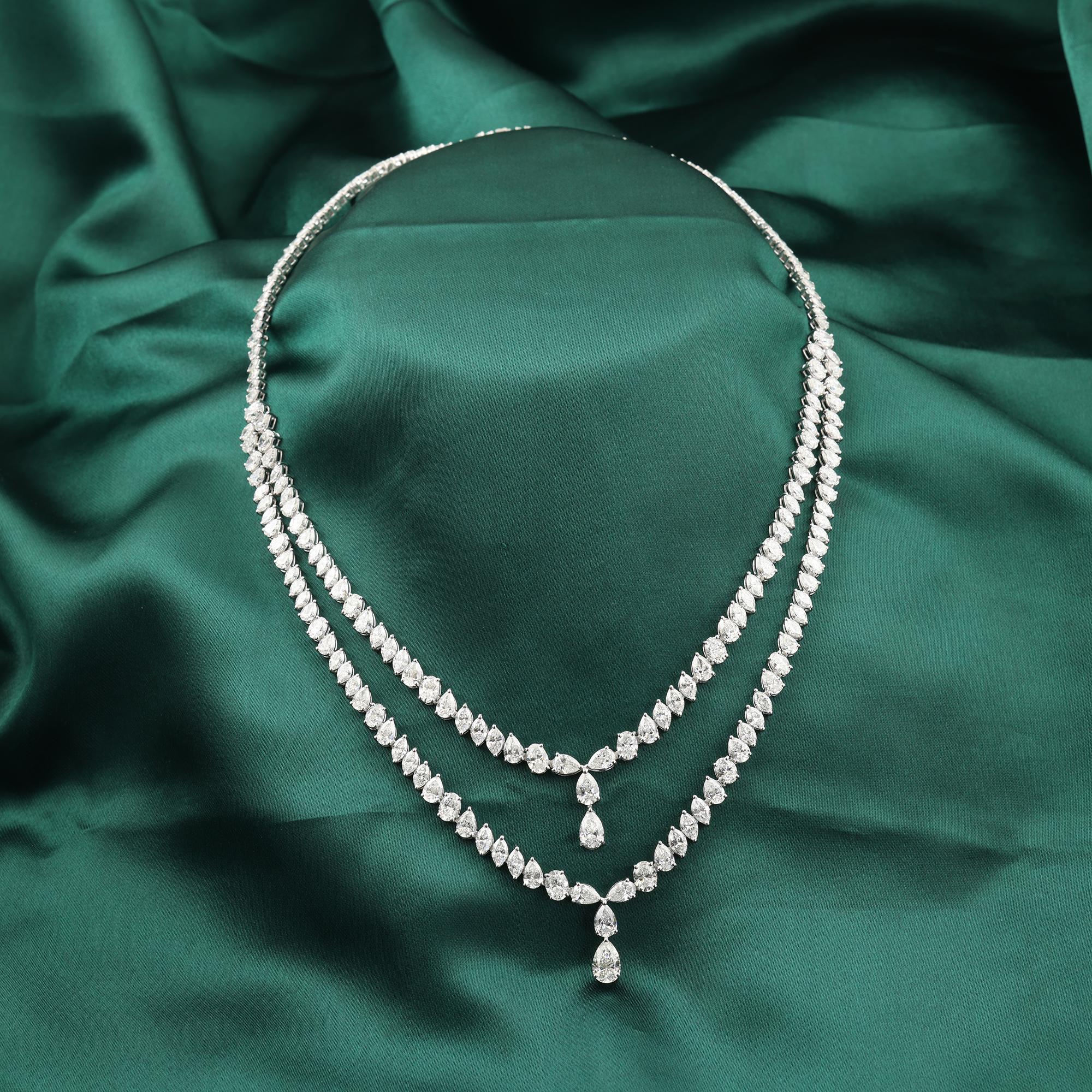 Modern Layered Necklace — view 2