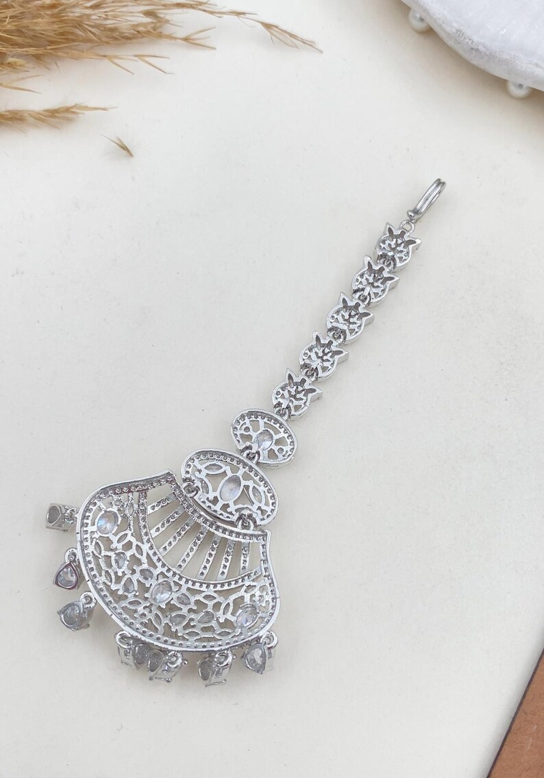 Diamond Bridal Maang Tikka — view 6