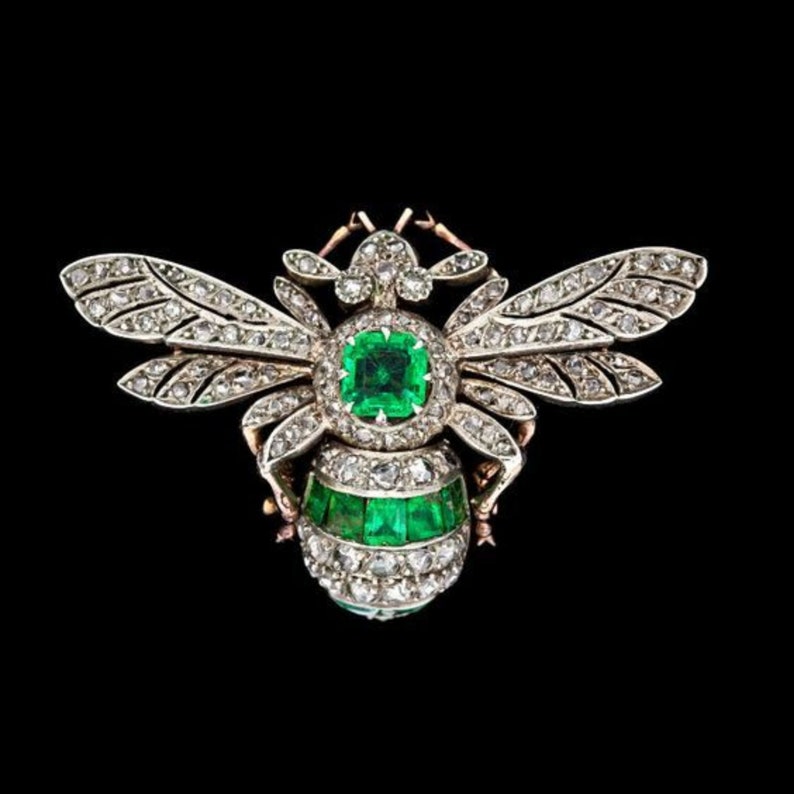 Ornate Diamond Brooch — view 3