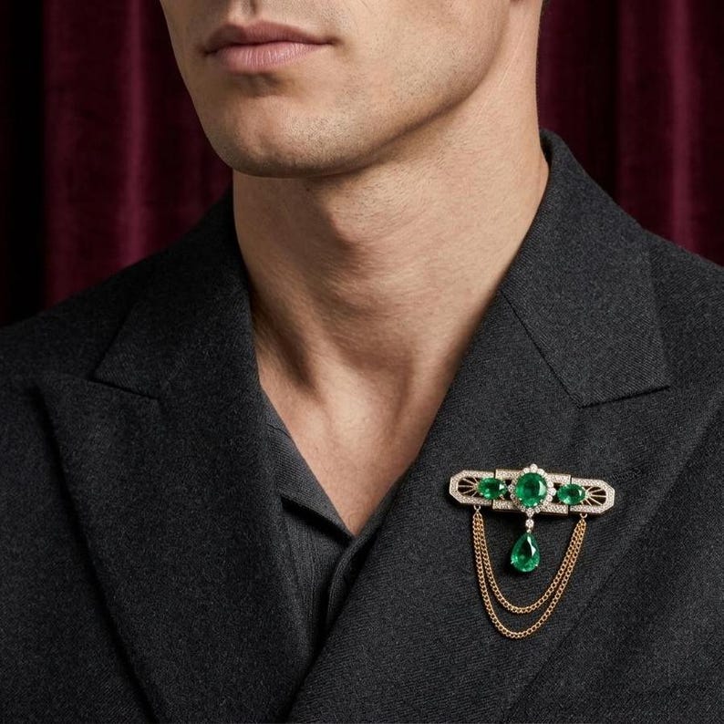 Statement Diamond Brooch — view 2