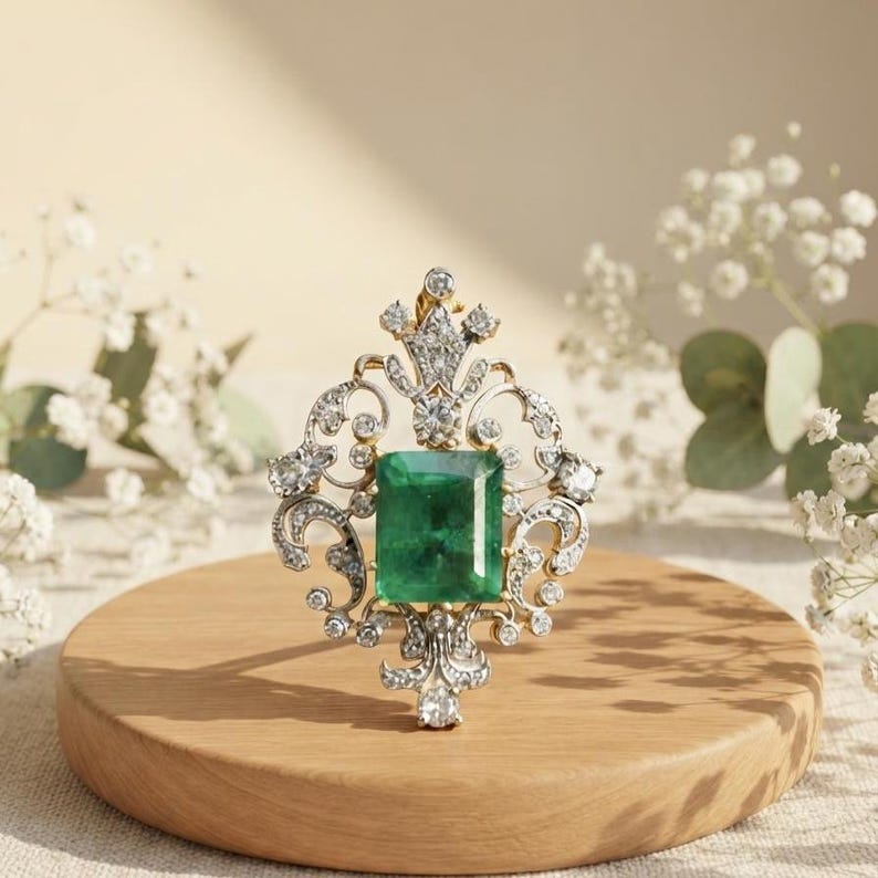 Classic Diamond Brooch — view 7