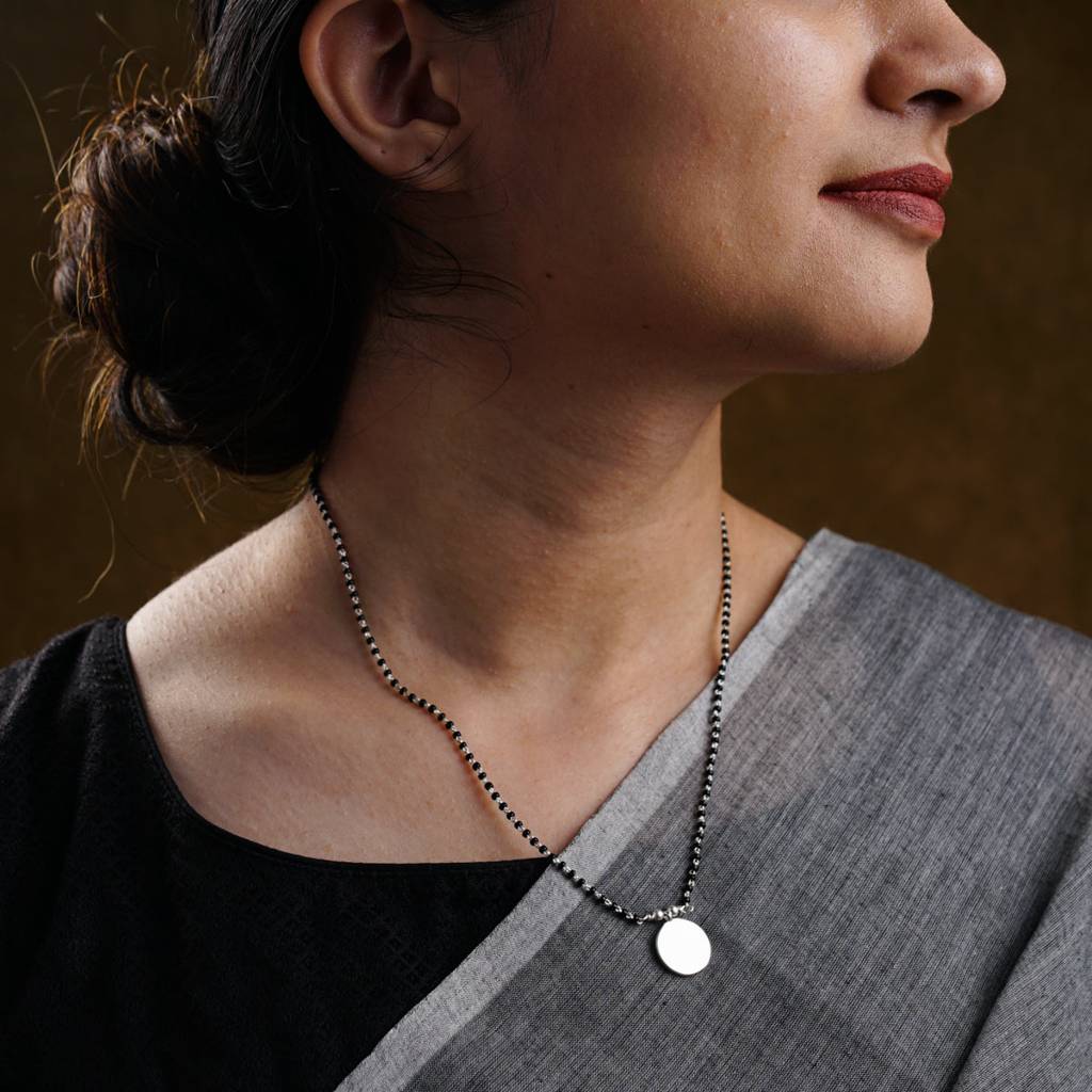 Minimal Silver Mangalsutra — view 3