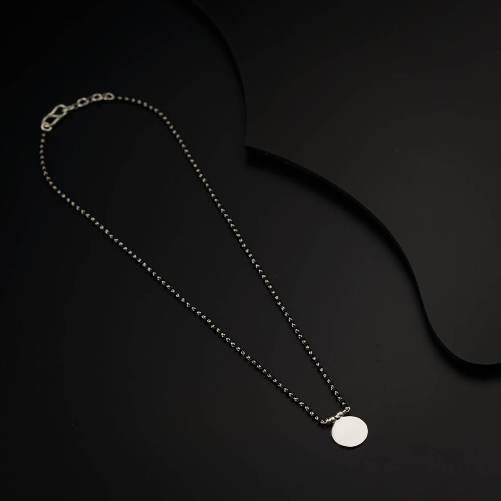 Minimal Silver Mangalsutra