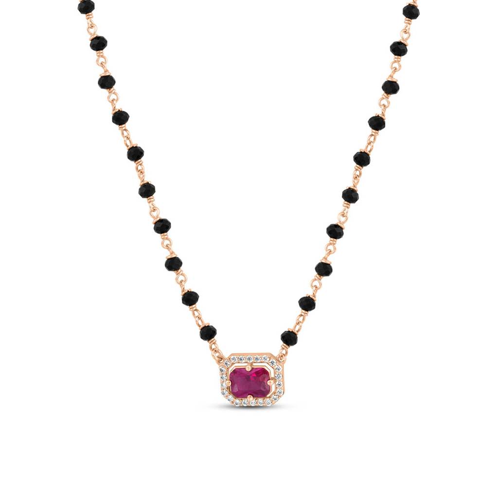 Thin Silver Mangalsutra — view 3